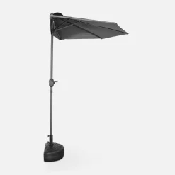 2.5m round half parasol for balcony