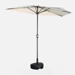 2.5m round half parasol for balcony