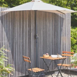 2.5m round half parasol for balcony
