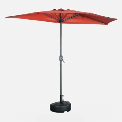 2.5m round half parasol for balcony