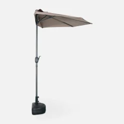 2.5m round half parasol for balcony