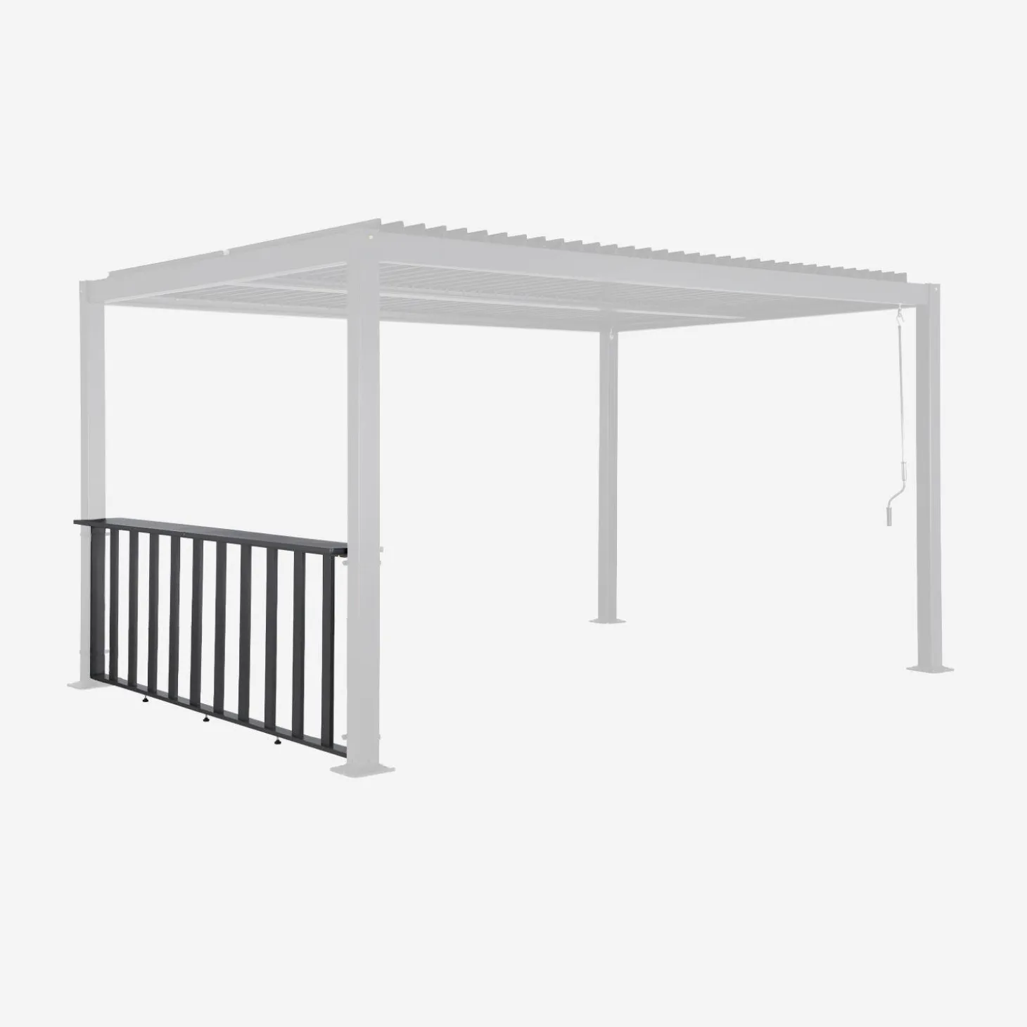 Narrow counter 3m for Palace pergola