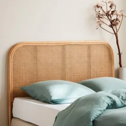 Natural rattan and cane headboard