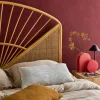 Natural rattan and cane headboard