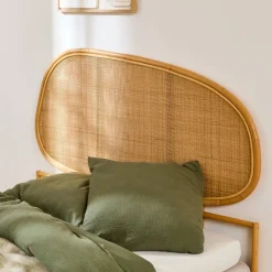 Natural rattan headboard