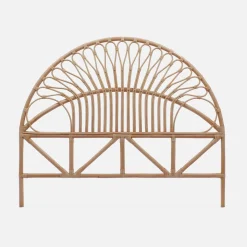 Natural rattan headboard