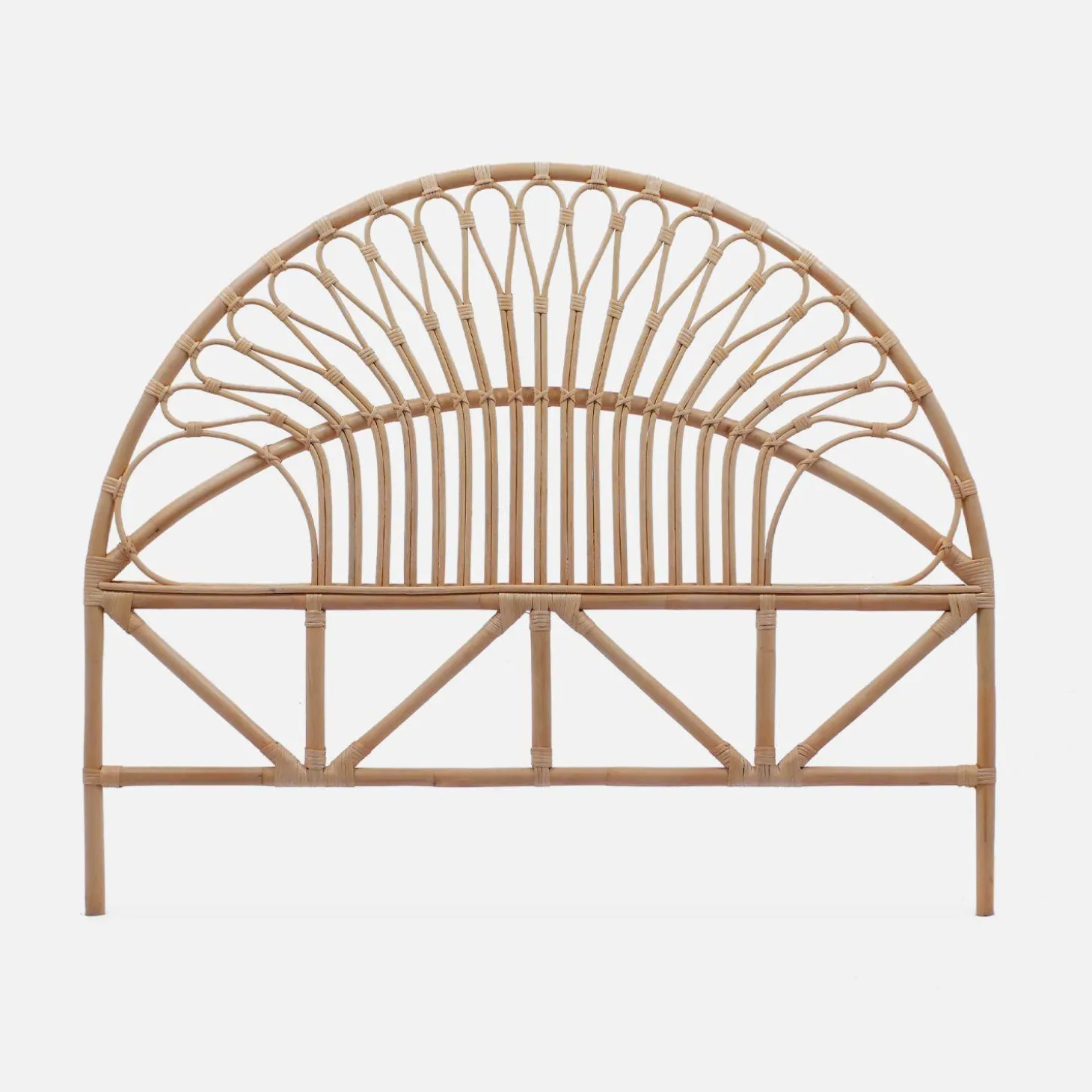 Natural rattan headboard