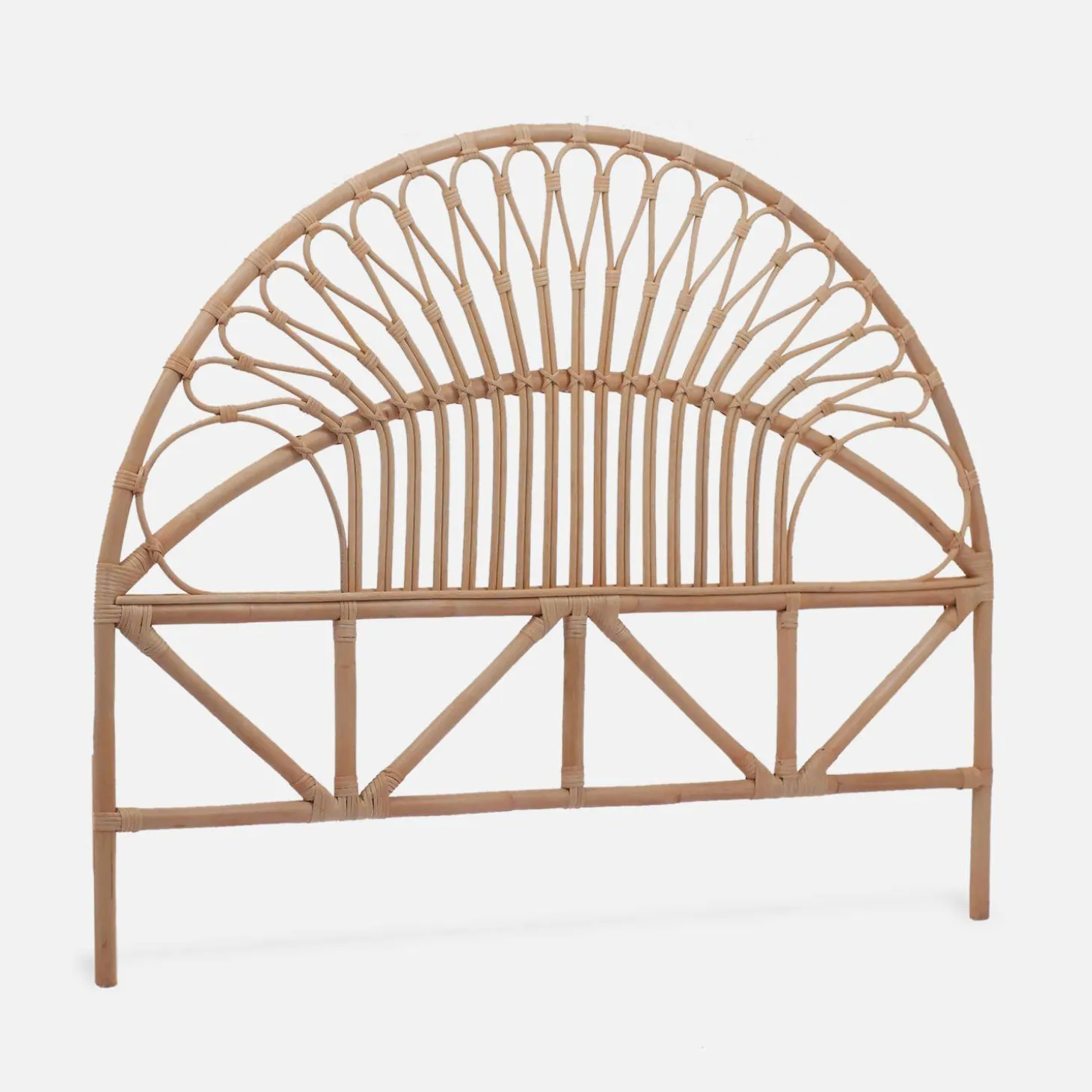 Natural rattan headboard
