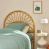 Natural rattan headboard