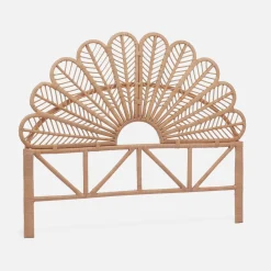 Natural rattan headboard