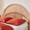 Natural rattan headboard