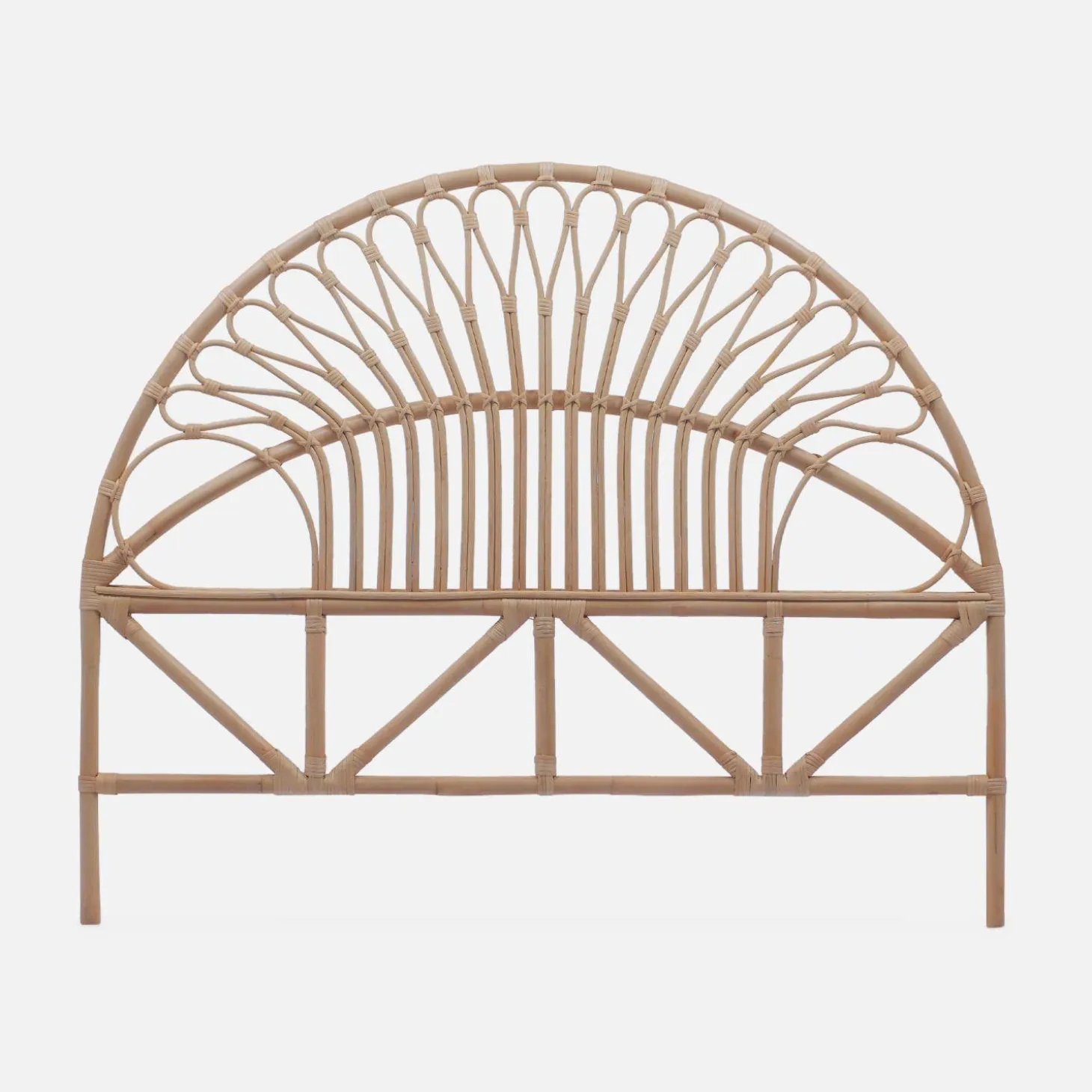 Natural rattan headboard