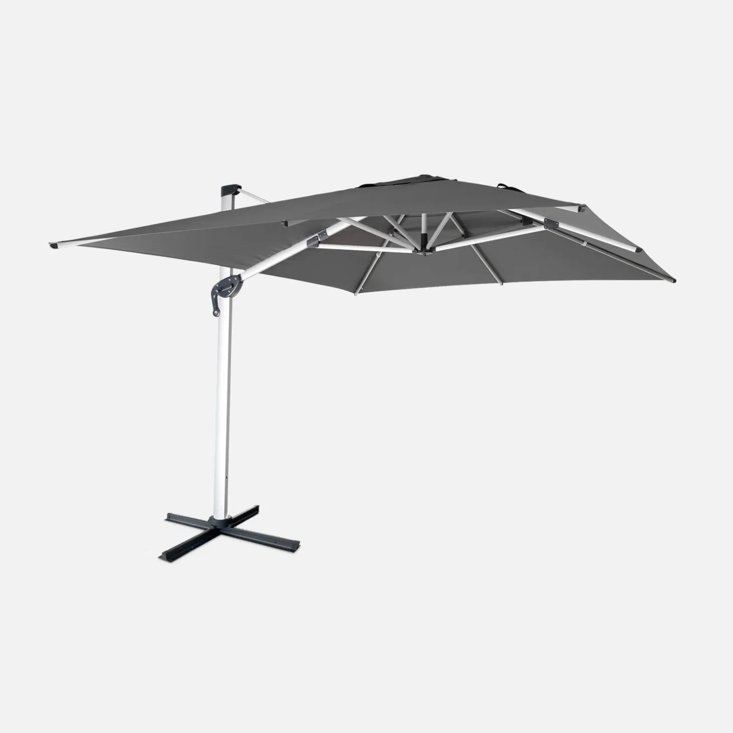 Offset rectangular parasol 3x4m