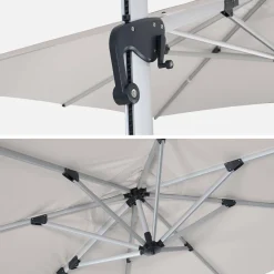 Offset rectangular parasol 3x4m