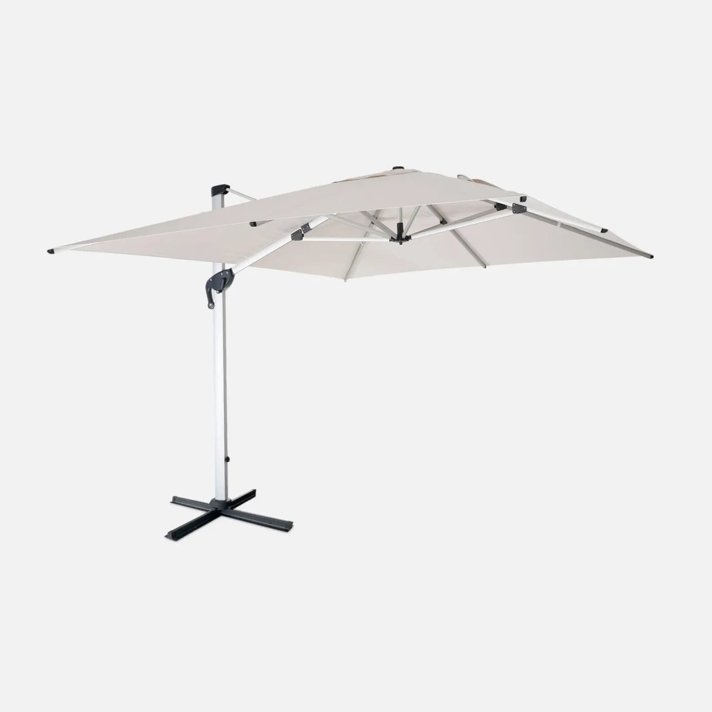 Offset rectangular parasol 3x4m