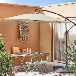 Offset round parasol 300cm