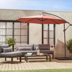 Offset round parasol 350cm