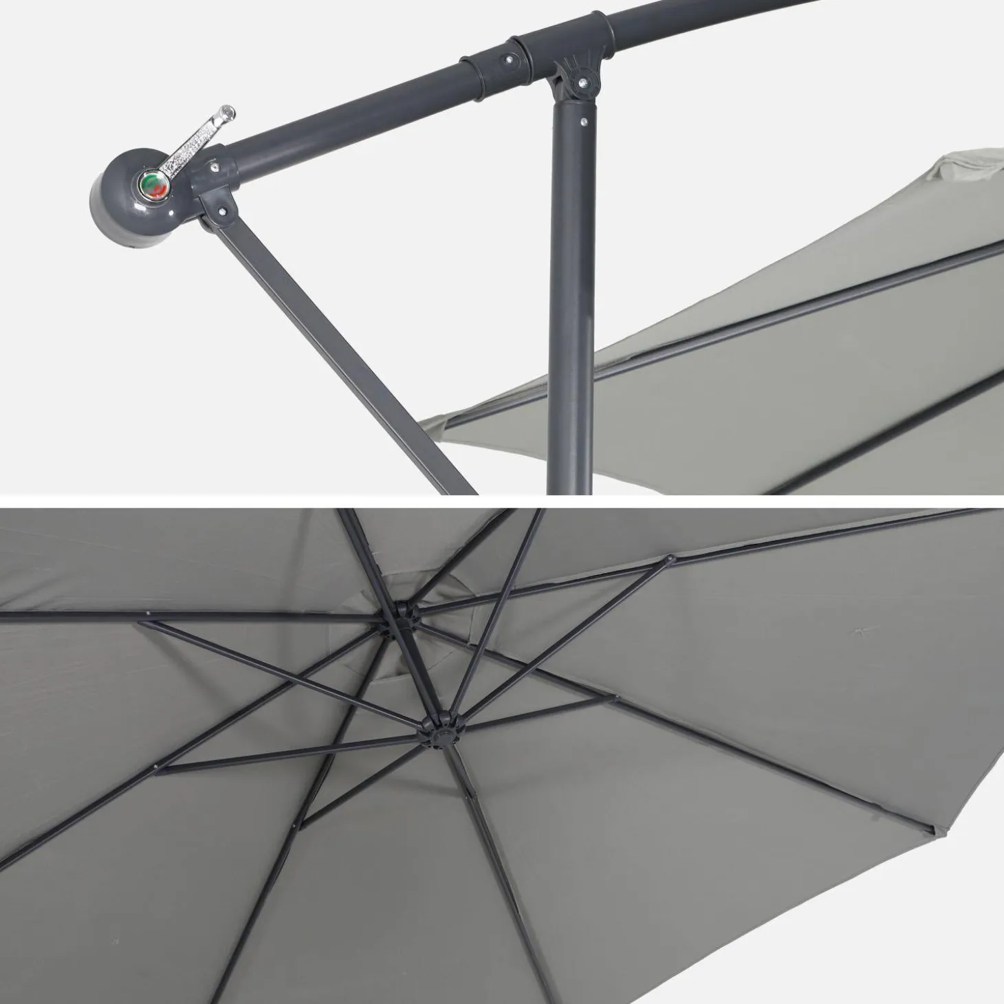 Offset round parasol 350cm