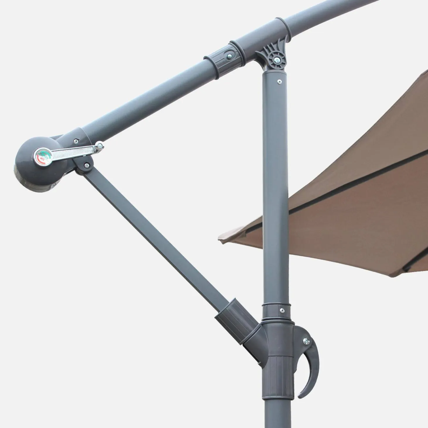 Offset round parasol 350cm
