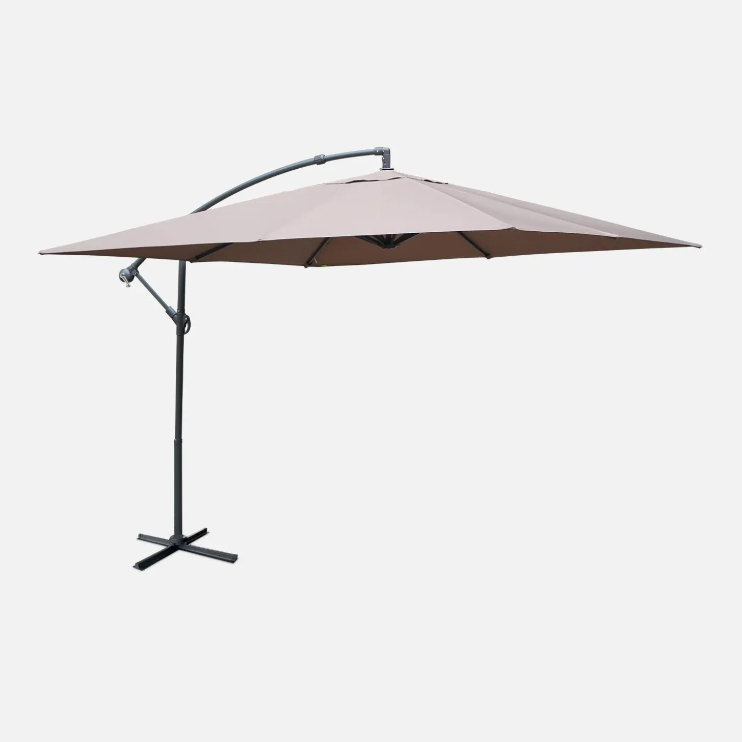 Offset square parasol 3x3m