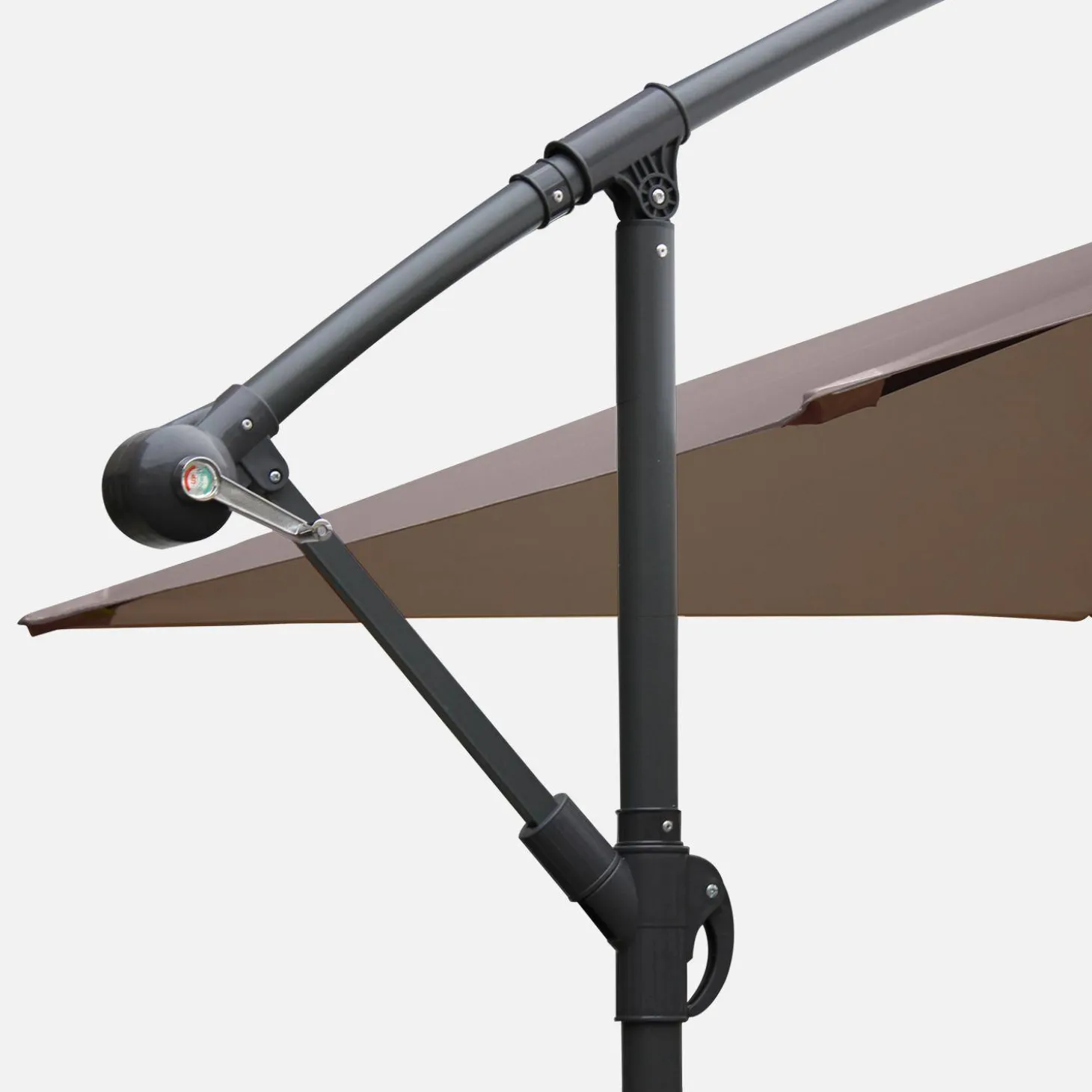 Offset square parasol 3x3m
