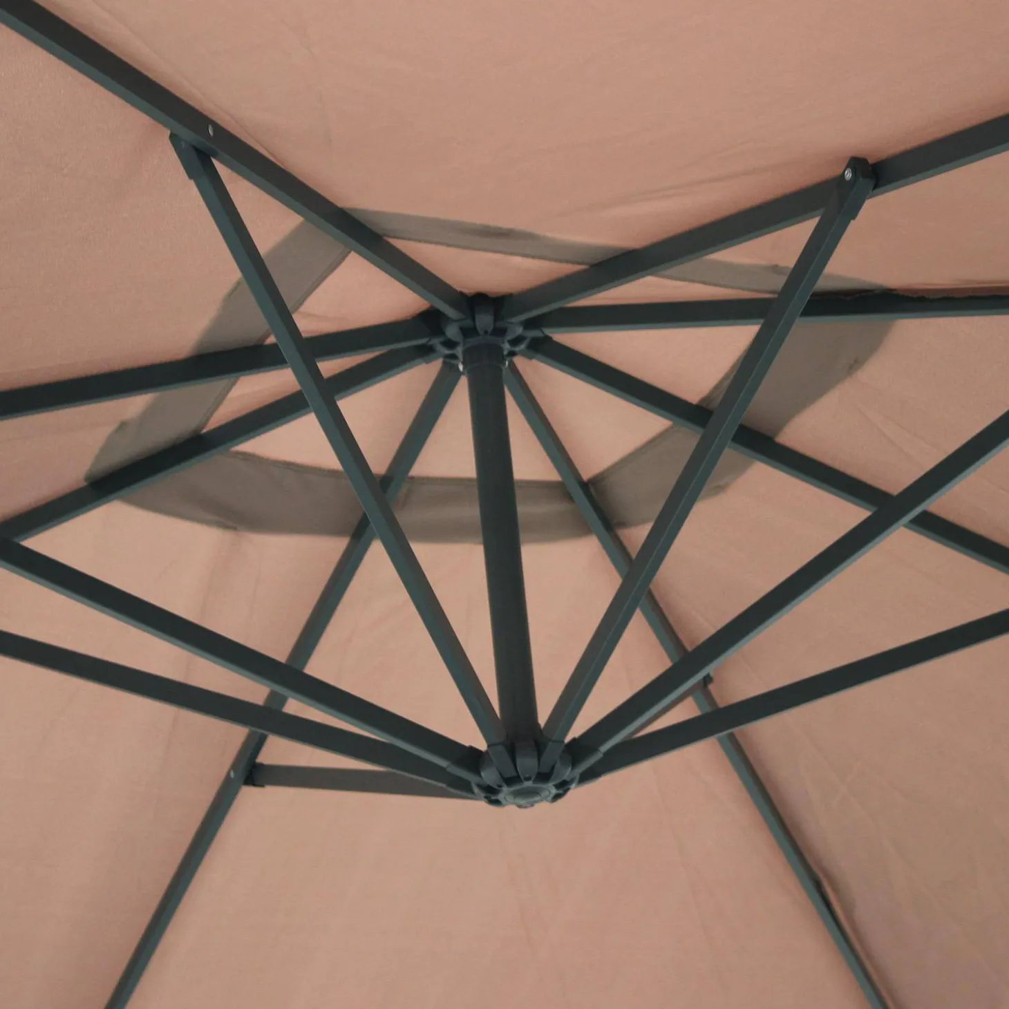 Offset square parasol 3x3m