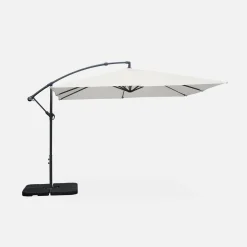 Offset square parasol 3x3m