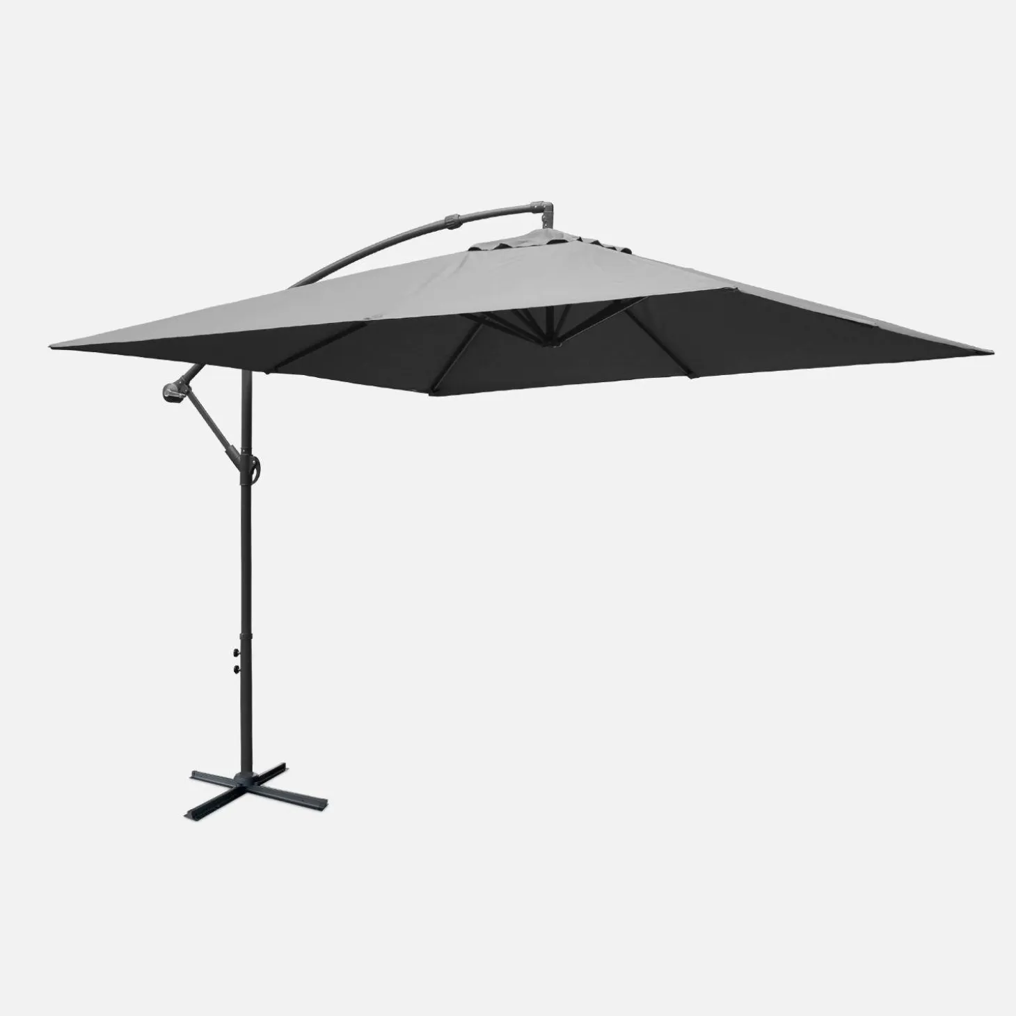 Offset square parasol 3x3m