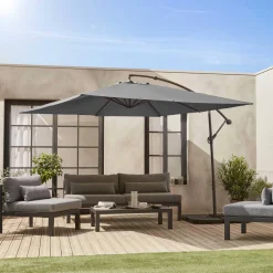 Offset square parasol 3x3m
