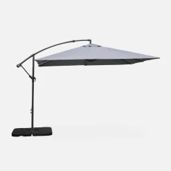 Offset square parasol 3x3m