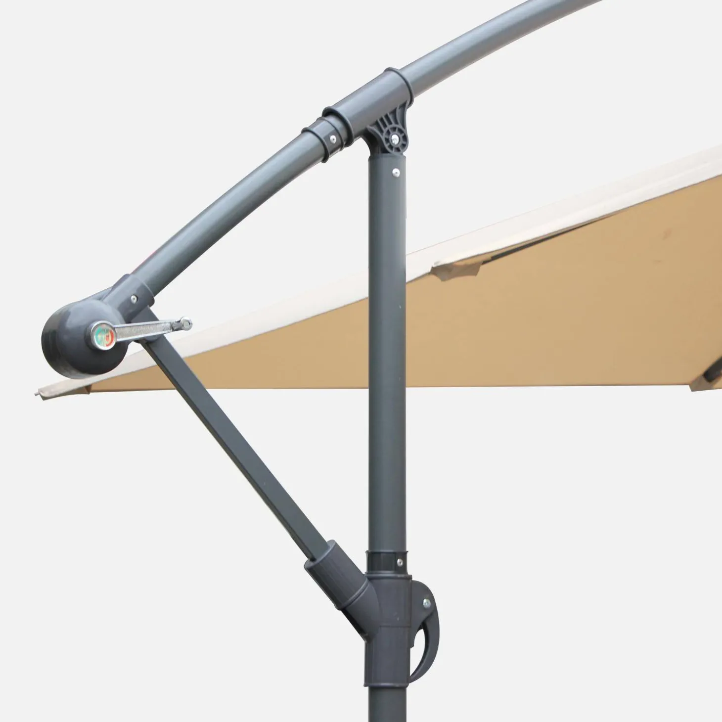 Offset square parasol 3x3m