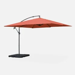Offset square parasol 3x3m
