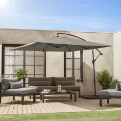 Offset square parasol 3x3m