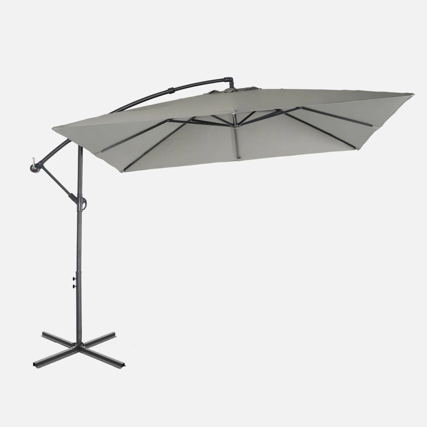 Offset square parasol 3x3m