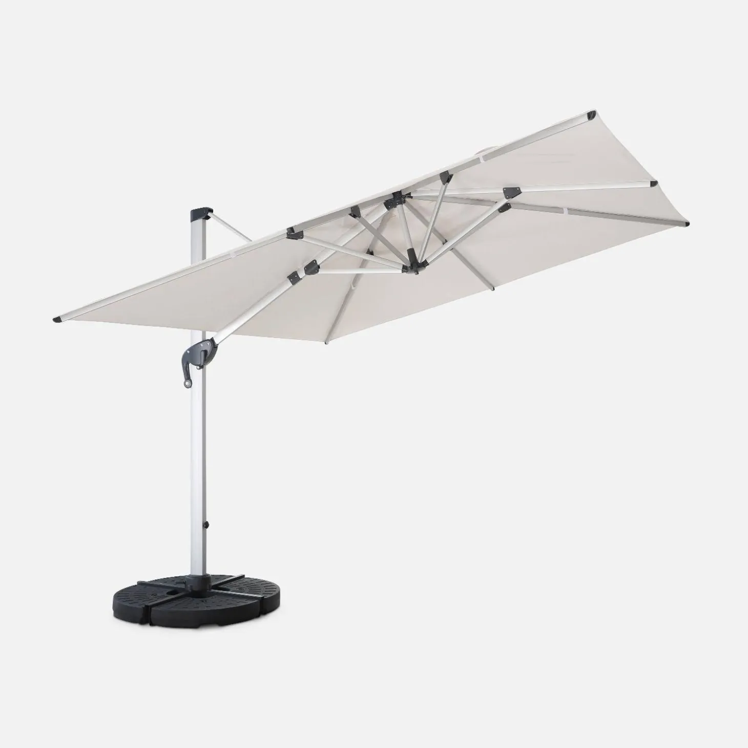 Offset square parasol 3x3m