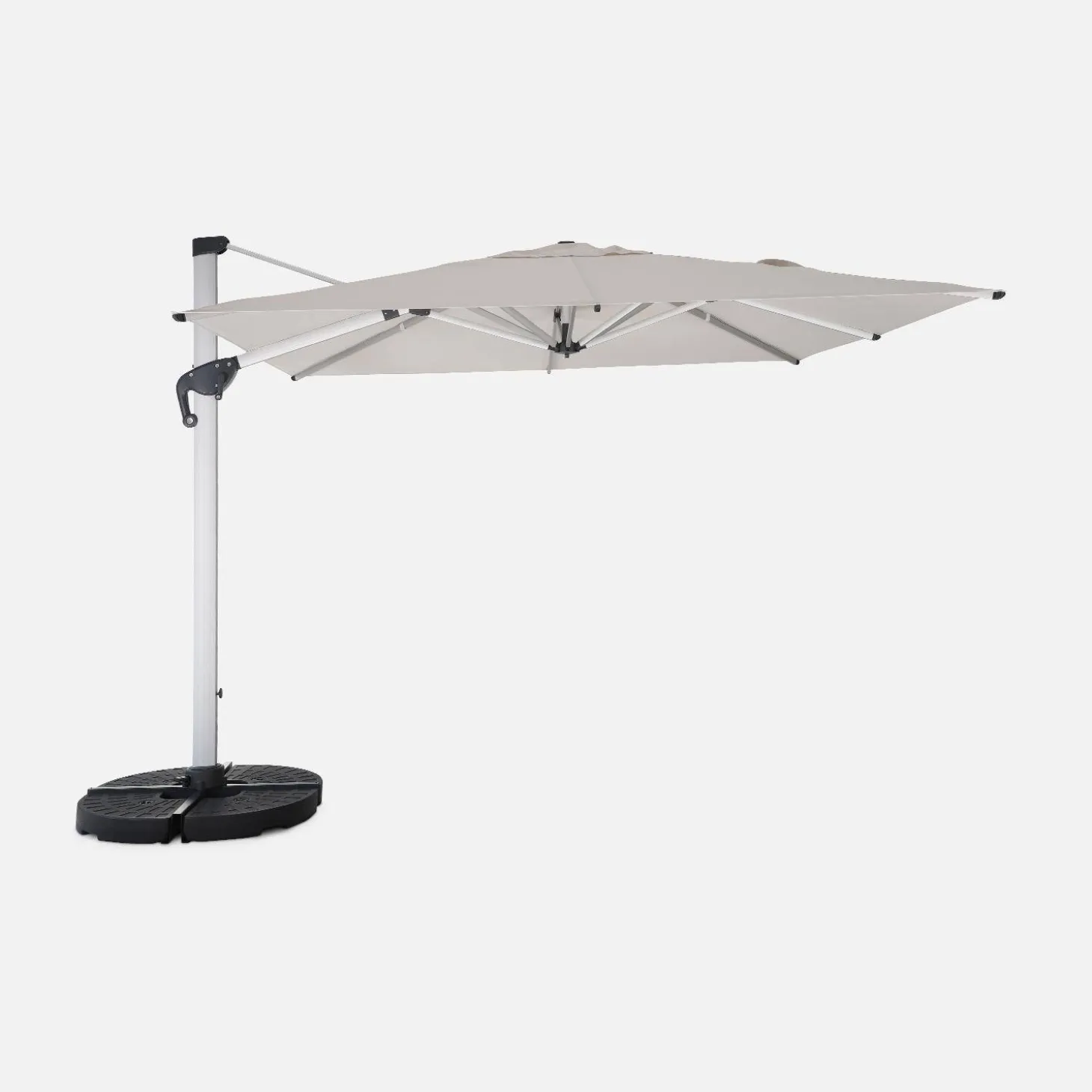Offset square parasol 3x3m