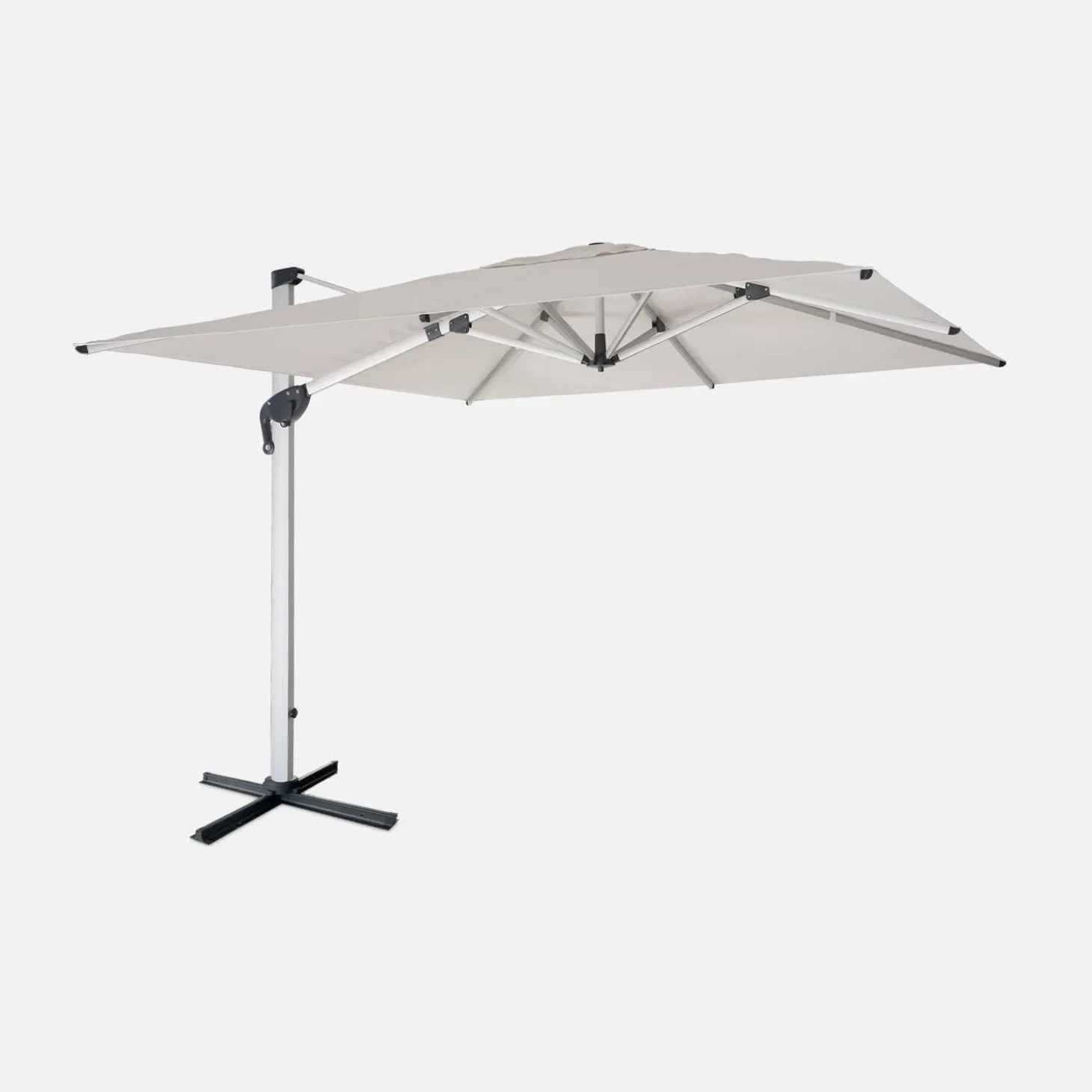 Offset square parasol 3x3m