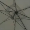 Offset square parasol 3x3m