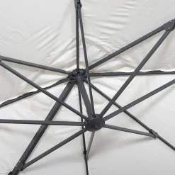 Offset square parasol 3x3m + rounded weights to ballast