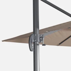 Offset square parasol 3x3m + rounded weights to ballast