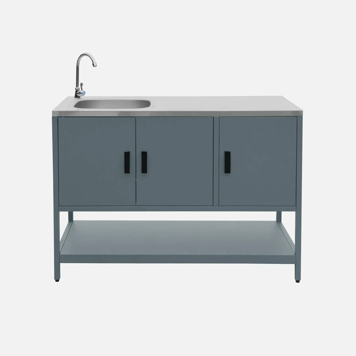Outdoor kitchen 3 modules in stainless steel