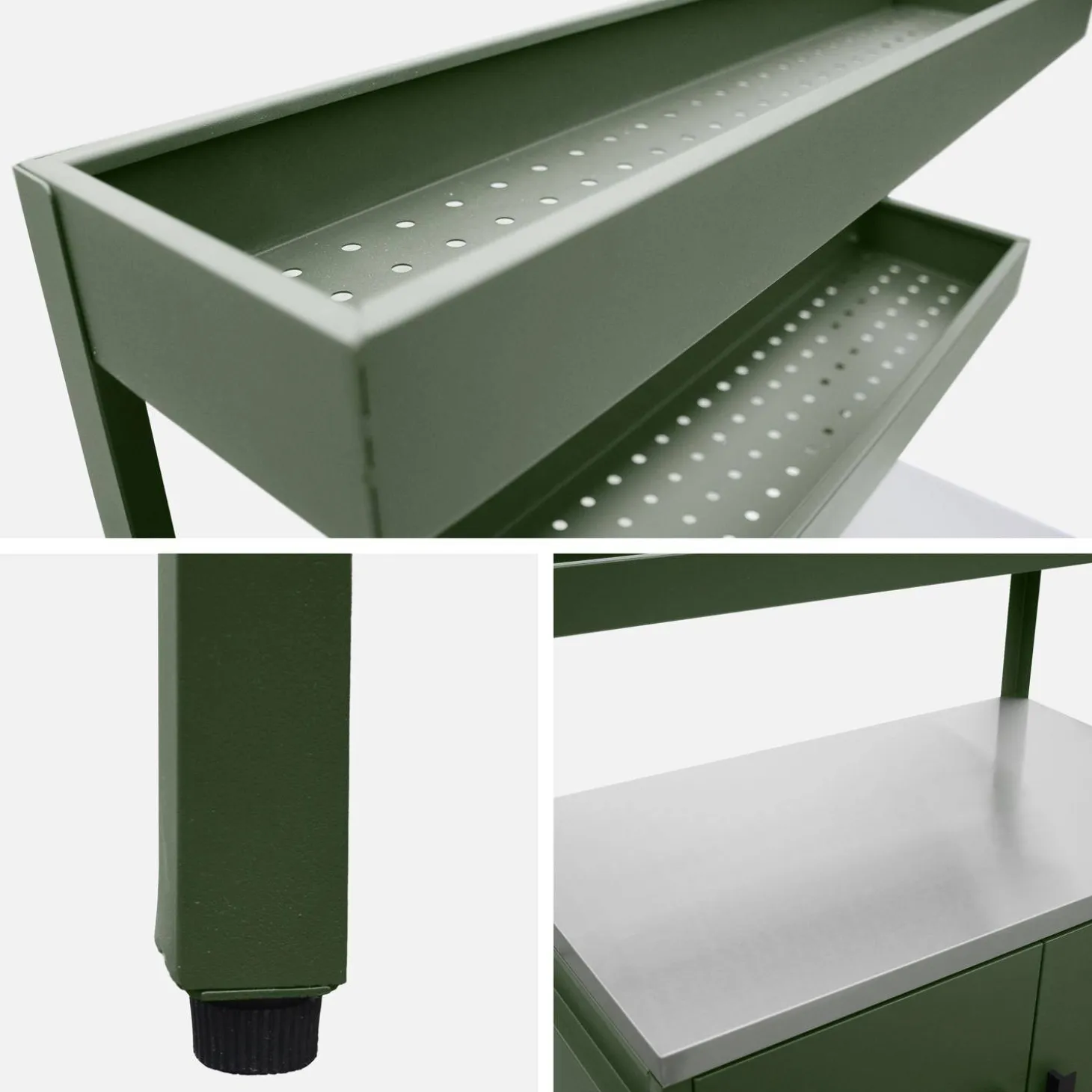 Outdoor kitchen 3 modules in stainless steel