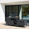 Outdoor kitchen 3 modules stainless steel