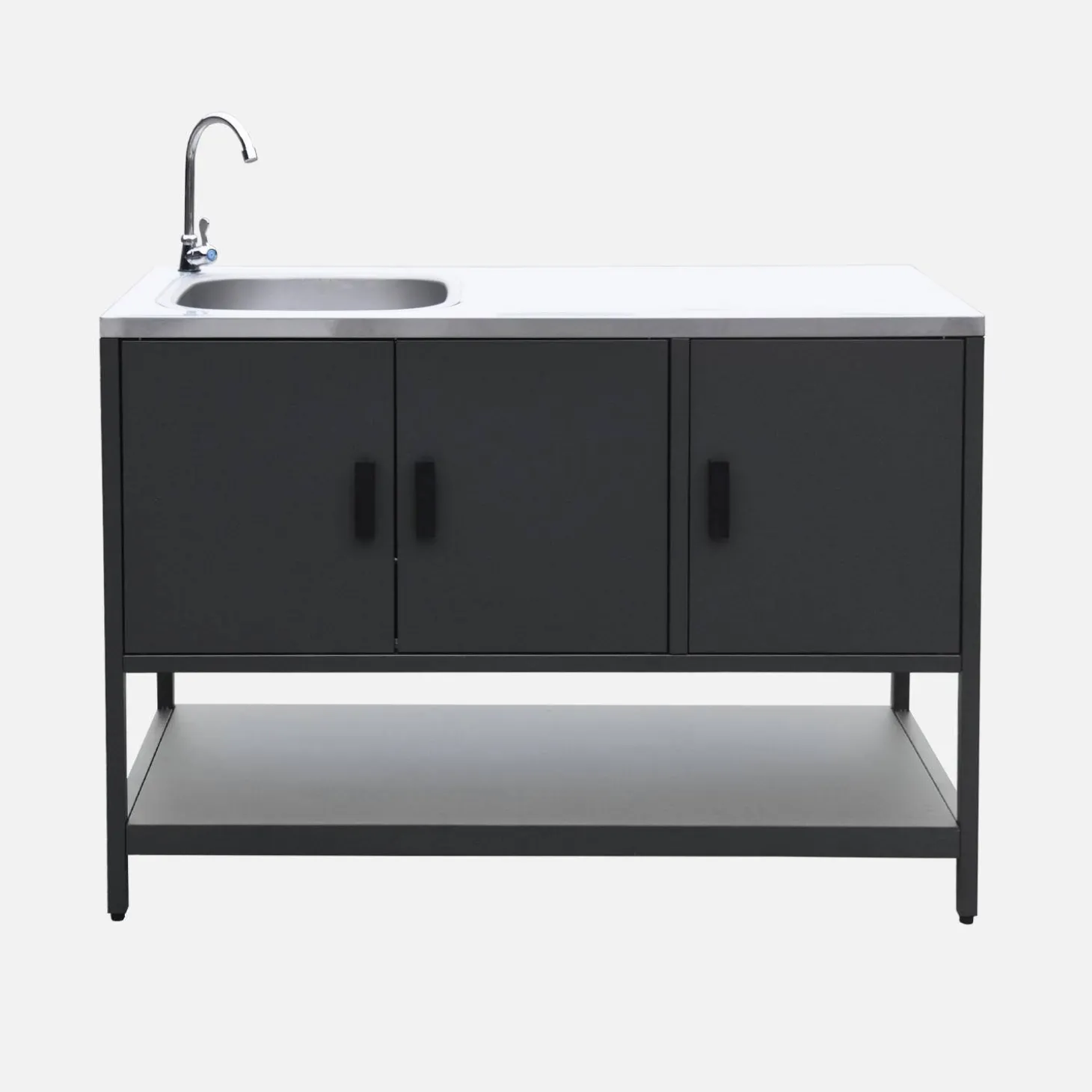 Outdoor kitchen 3 modules stainless steel