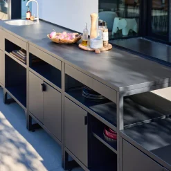 Outdoor kitchen 6 stainless steel modules