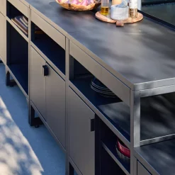 Outdoor kitchen 6 stainless steel modules