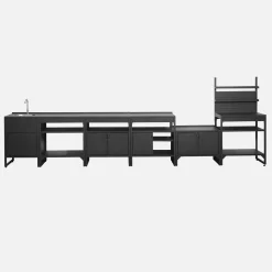 Outdoor kitchen 6 stainless steel modules