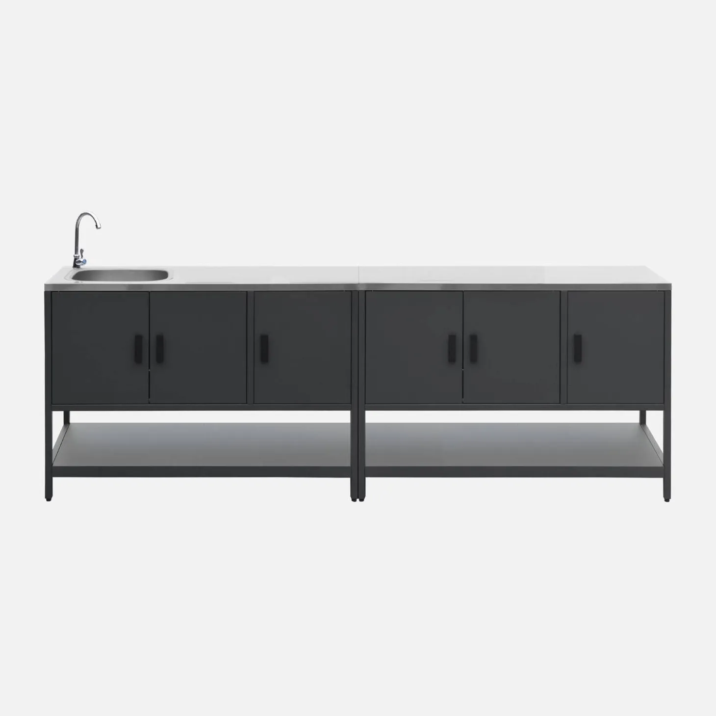 Outdoor kitchen stainless steel 2 modules