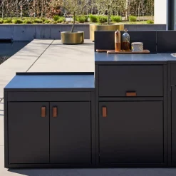 Outdoor kitchen 3 stainless steel modules