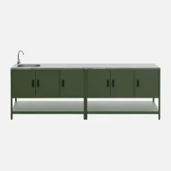 Outdoor kitchen stainless steel 2 modules